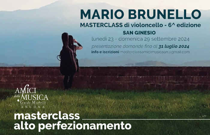 MARIO BRUNELLO MASTERCLASS di violoncello - 6^ edizione SAN GINESIO